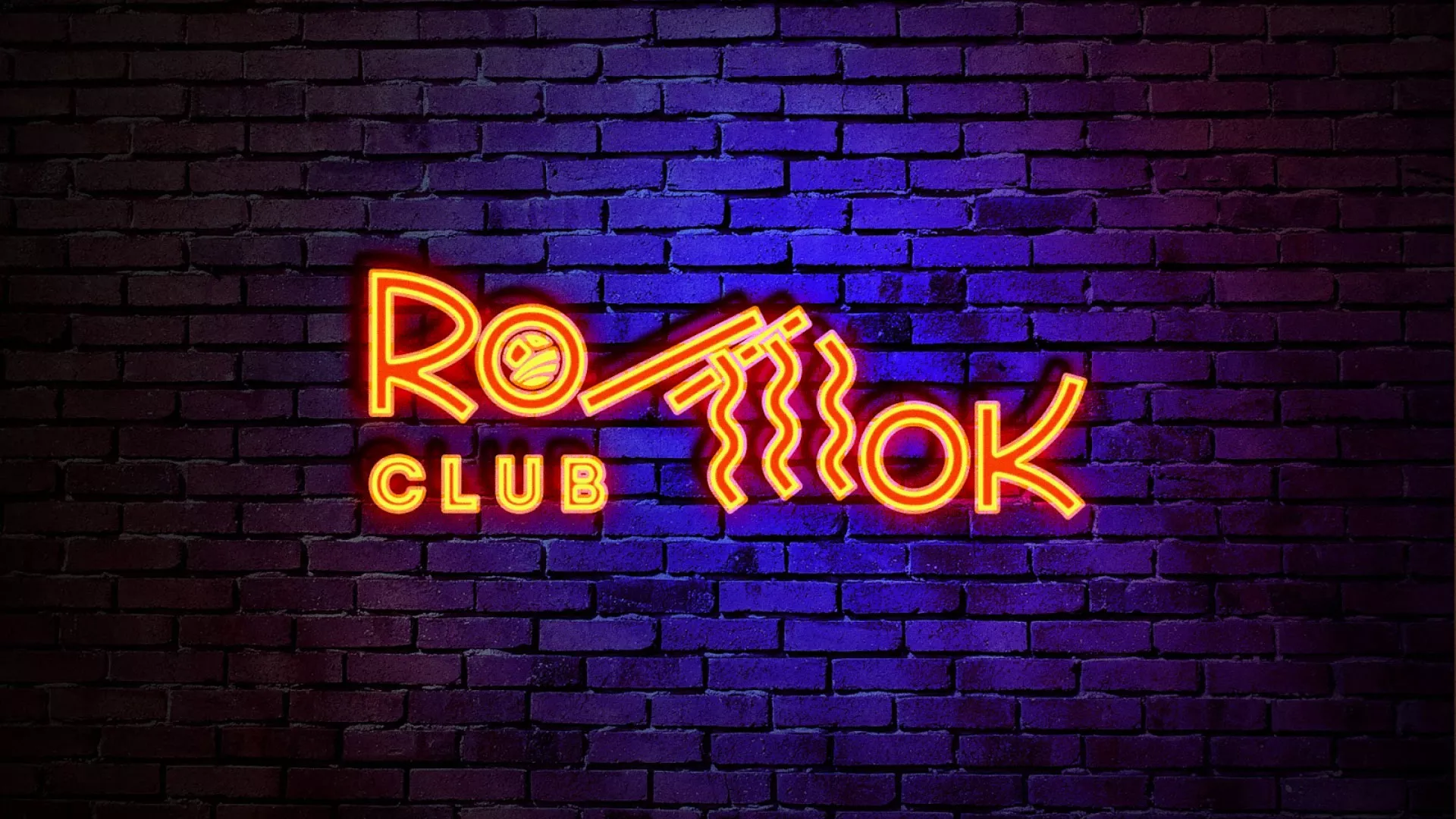 Разработка интерьерной вывески суши-бара «Roll Wok Club» в Югорске